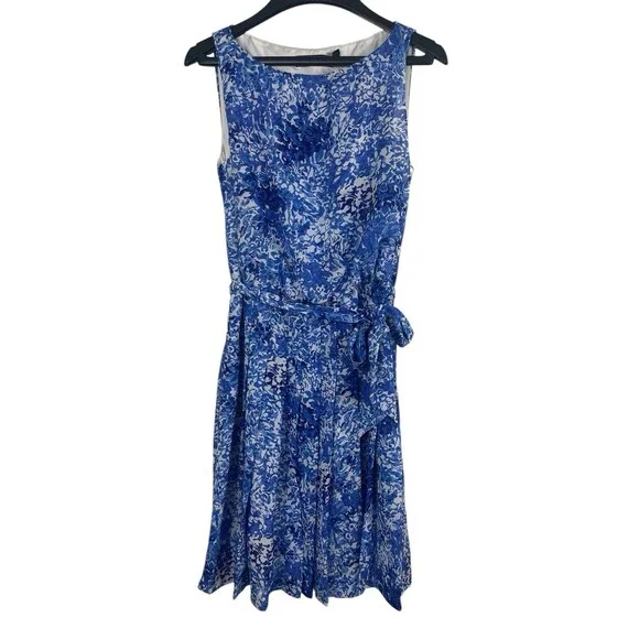 princess polly baby blue dress SOLD! Ralph Lauren blue & white floral dress